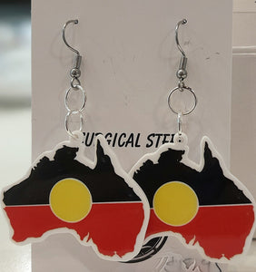 Aboriginal Surgical Steel Dangles